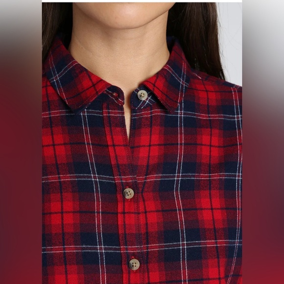 Jachs Girlfriend Flannel Shirt Women's Size S - Picture 7 of 8